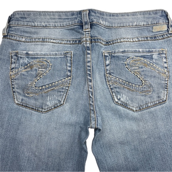 Silver Jeans Lola Bootcut Distressed Sz 29x33 - Picture 8 of 12